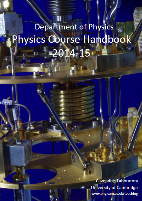 Cavendish Course Handbook 2014 - 2015